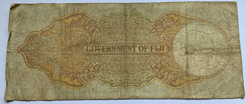 1938 Fiji Five Shillings banknote